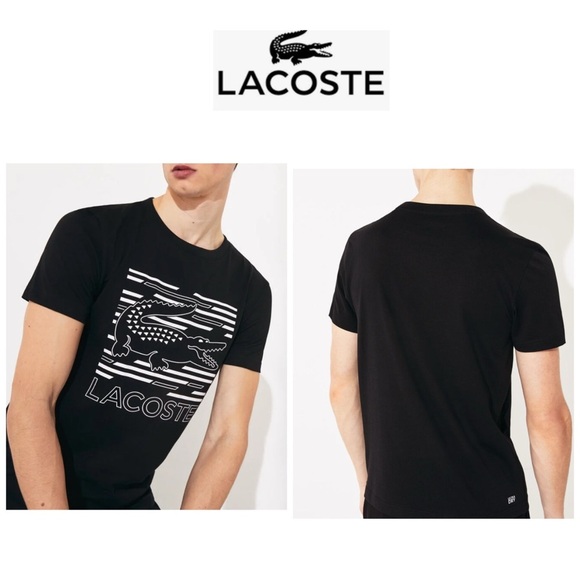 Lacoste Men's Navy Graphic T-Shirt XXL - Picture 1 of 15